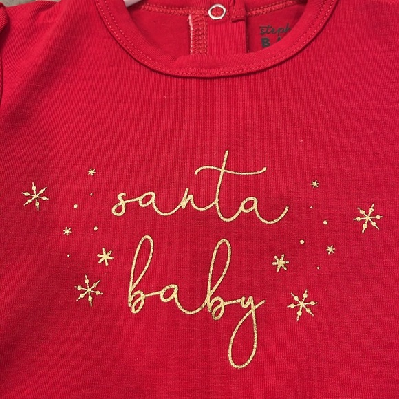 Stephan Baby "Santa Baby" Red Snapshirt Dress/NWT/6-12M - Picture 5 of 12